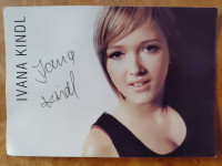 IVANA KINDL - ORIGINALNA AUTOGRAM KARTA