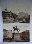Jelačićev trg 1932.godine dvije razglednice-putovale za DU i ST.