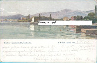 KAŠTEL LUKŠIĆ austrougarska razglednica , putovala 1912. g. * Kaštela