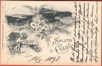 LUSSINPICCOLO (Mali Lošinj) - Saluto da Cigale ...Putovala 1898. LITHO