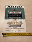 MARASKA TRAVARICA STARA ETIKETA