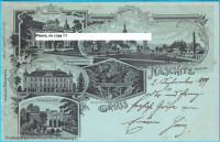 NAŠICE (Gruss aus Naschitz) stara razglednica, putovala 1899. g. LITHO