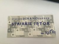 NK Dinamo karta sa starog stajanja istok - 80te