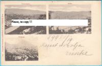 OBROVAC - KARIN - PODPRAG austro-ugarska razglednica putovala 1899. g.