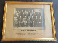 OSIJEK - KLUB PODRAVAC, STARA ORIG. FOTOGRAFIJA, 1925.g.