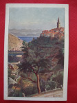 OTOK KRK - VRBNIK -POSTCARD 1933. POTPISANA UMJETIČKA - PUTOVALA