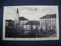 POZDRAV iz Gline ,Katolička crkva - Dopisnica iz 1925. god.- putovala