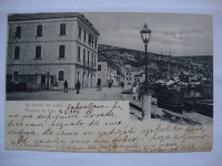 POZDRAV iz Visa 1904. postcard - Dopisnica VIS - putovala za Trieste