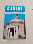 turisticki prospekt+mapa cavtata 1987,dubrovnik