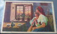 Razglednica "Majka i kćer u molitvi" iz 1942 godine