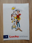 NOVA RAZGLEDNICA NALJEPNICA TALIČNI TOM LUCKY LUKE 15cm x 10,5cm