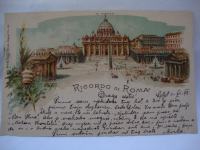 RICORDO DI ROMA 1899. postcard Kunzli Fereres Zurich- dopisnica 1899.