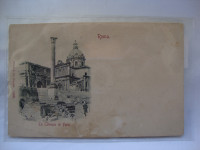 ROMA,LA colonna di Foca 1898 postcard - dopisnica - putovala za Trogir