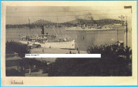 ŠIBENIK - Parobrod u luci * stara razglednica - moderna reprodukcija