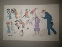 Stara razglednica Art deco 1925