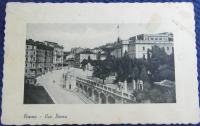 Stara razglednica Fiume, Rijeka, Via Roma