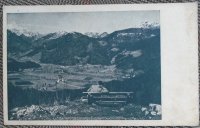 Stara razglednica Jezersko z Jezerskega vrha