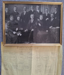 STARA URAMLJENA FOTOGRAFIJA SA RODOSLOVNIM STABLOM