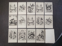 Stari Zagreb, Vladimir Kirin, set od 14 razgkednica