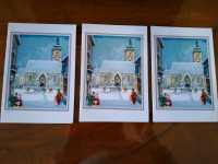 TRI VINTAGE NOVOGODIŠNJE ČESTITKE VLADIMIR KVIRIN STARI ZAGREB