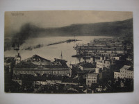 TRIESTE ,old postcard porto-razglednica Trsta ,luka 1925. godine