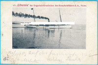 UNGARO-CROATA (Fiume Rijeka) brod s/s Liburnia - razgl. putovala 1903.
