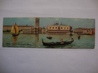 VENEZIA -Panorama S.Gorgio e Gondola-old postcard -Venezia ferrovia-