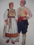 VLADIMIR KIRIN,razglednica KONAVLJE ,Dalmatinska narodna nošnja