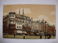 Zagreb,Jelačićev Trg.old post card 1925.-putovala za Korčulu