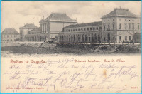 ZAGREB - Kolodvor .. razglednica, putovala 1901.* Željeznička stanica