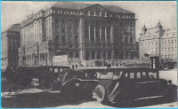 ZAGREB - stara razglednica, putovala 1958. god. * Stari automobili ol