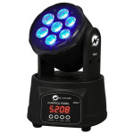 N-Gear Moving Head Light – Pokretna Glava s 7 RGB LED Dioda, DMX In/Ou