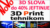 Reklame - 3D svjetleća slova