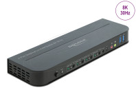 Delock DisplayPort 1.4 KVM preklopnik 8K 30 Hz s USB-om 5 Gbps i zvuko