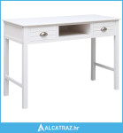 Pisaći stol bijeli 110 x 45 x 76 cm drveni - NOVO
