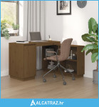 Radni stol smeđa boja meda 110 x 50 x 75 cm od masivne borovine - NOVO