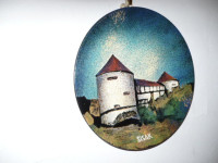 DEKOR RUČNI RAD, SISAK Emajlirani metalni tanjur