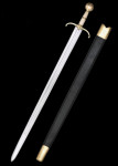 Guinegate mač Maksimilijana I. od kosti kože i čelika