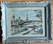 Pariz - grafika akvarel