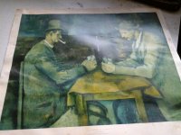 Paul Cezanne kartaši, reprodukcija, zamjen za prikolicu za brod jedna
