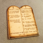 Plaketa - 10 božjih zapovijedi