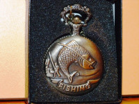 Ribički džepni sat-u poklon kutiji,futroli