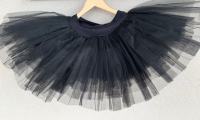 Plesna (baletna) suknjica i dres (crne boje, za djevojčice 9-14 god.)