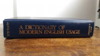 A Dictionary of Modern English Usage, engleski stilski rječnik