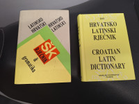 LOT-dvije knjige - latinsko hrvatski  i hrvatsko latinski rječnik