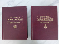 RIJEČNIK - BRITANNICA WORLD LANGUAGE DICTIONARY 1965.g.