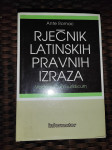 Rječnik latinskih pravnih izraza Ante Romac