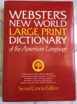 WEBSTER'S NEW WORLD large print DICTIONARY OF THE AMERICAN LANGUAGE