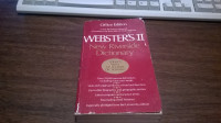 WEBSTERS II NEW RIVERSIDE DICTIONARY 1984.