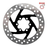 Kočioni disk za romobil / bicikl 120 mm - 6 rupa (6H) - Crni